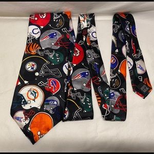 Vintage Silk AFC NFL 90s Football Helmets Team Tie